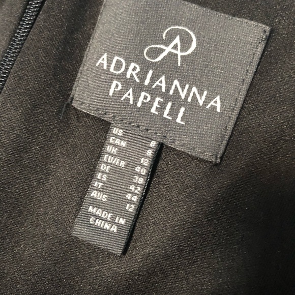 ADRIANNA PAPELL Floral Sweetheart Drape Sheath 8US - Picture 3 of 9